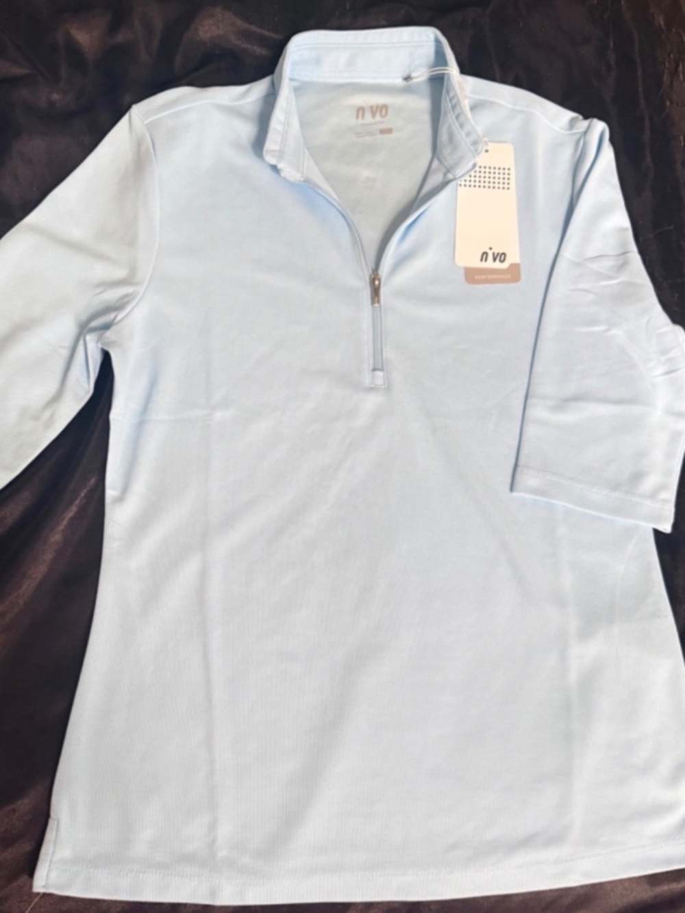 Nivo Light Blue SPF Performance Polo Top Size S/P